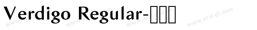 Verdigo Regular字体转换